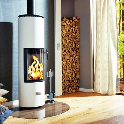 Solitherm Speicher-Kaminofen Weiß 6kW DIBT