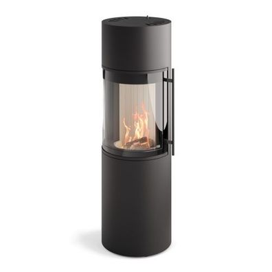Prego X Schwarz Kaminofen 6KW 180° Panorama Sichtscheibe DIBT