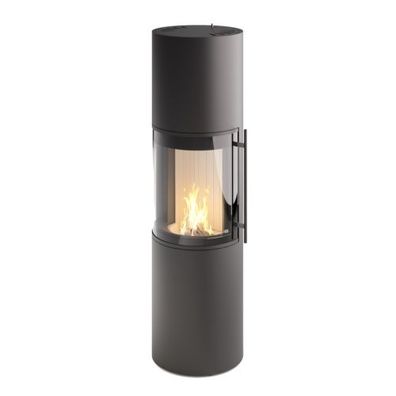 Prego XL Schwarz Kaminofen 6KW 180° Panorama Sichtscheibe RLU