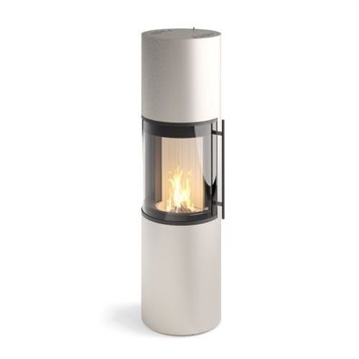 Prego XL Champagner Kaminofen 6KW 180° Panorama Sichtscheibe RLU
