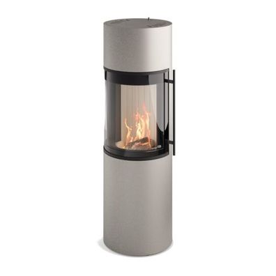 Prego X Champagner Kaminofen 6KW 180° Panorama Sichtscheibe DIBT