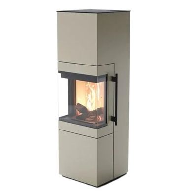 Tenno Champagner Panorama Kaminofen 6kW