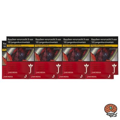 Jakordia Red Long Zigaretten 8x30 Stück = 1 Stange