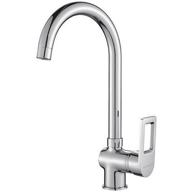Küchenarmatur Wasserhahn KASJA Küchenmischer für Küche in Chrom Spültischarmatur
