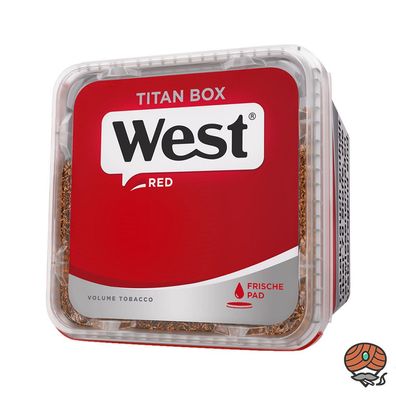 West Red / Rot Volumentabak Titan Box à 265g