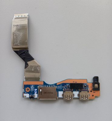 Lenovo Ideapad 5 15IIL05 USB SD IO Netzschalterplatine und Kabel NS-C681