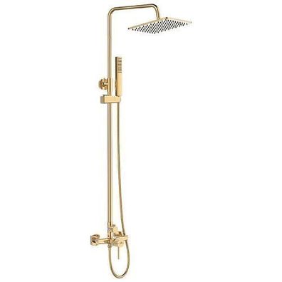 Duschsäule POLA Duschsystem, Brausegarnitur in Gold