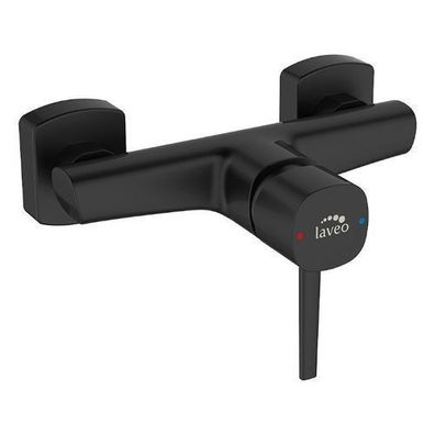 Brausearmatur Wasserhahn POLA Brausebatterie für Badezimmer in Schwarz