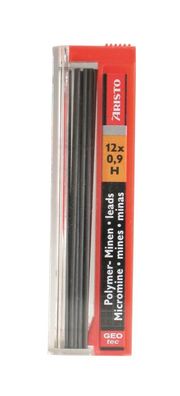 Aristo Feinminen Hi-Polymer 0.9 H, Dose mit 12 Minen