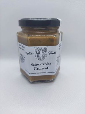Schwarzbier Senf 2x Bärlauch Senf 2x Haussenf scharf 2x also 1080ml