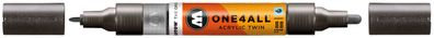 Molotow Acrylmarker ONE4ALL Acrylic TWIN 1,5-4mm, Nr. 223, metallic schwarz