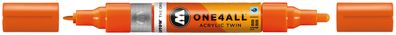 Molotow Acrylmarker ONE4ALL Acrylic TWIN 1,5-4mm, Nr. 085, DARE orange