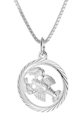 trendor Schmuck Krebs Sternzeichen Halskette Silber 925 15360-07