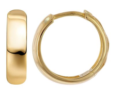 trendor Schmuck Damen-Ohrringe Gold 333/8K Klapp-Creolen 15x4 mm 21698