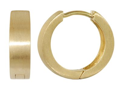 trendor Schmuck Kleine Creolen 925 Silber vergoldet Ohrringe ? 14,5 mm 21702