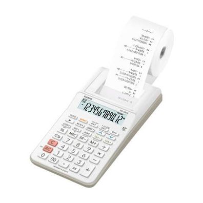 Casio Tischrechner druckend HR-8 RCE BK 12 Stellen, Netzteil optional