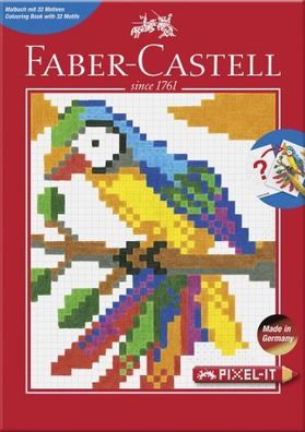 Faber Castell Ausmalbuch A4 mit 32 Motiven Pixel-it