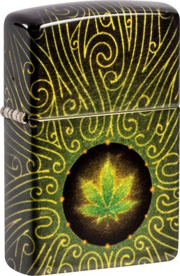 Zippo color 540° Fusion Cannabis, Metall