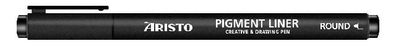 Aristo Pigment Liner Keilspitze schwarz, licht- und wasserbeständig