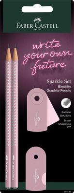 Faber Castell Bleistiftset Sparkle 2 Bleist B Rad+Sp shadows