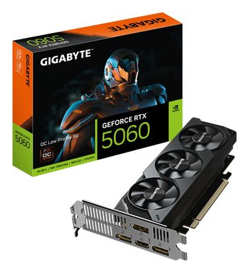 Gigabyte GeForce RTX 5060 OC Low Profile 8G Grafikkarte - 8GB GDDR7, 128bit, PC... ->