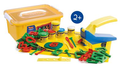 Jovi Soft Dough Blandiver Knetmasse Box, Erste Buchstaben und Zahlen