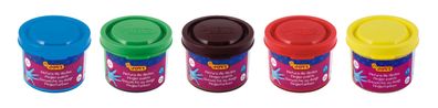 Jovi Fingerfarben 5er Schachtel, 35ml farbig sortiert