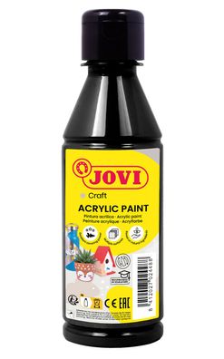 Jovi DECOR ACRYL Mehrzweckfarben 250 ml Flasche, schwarz