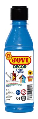 Jovi DECOR ACRYL Mehrzweckfarben 250 ml Flasche, cyanblau