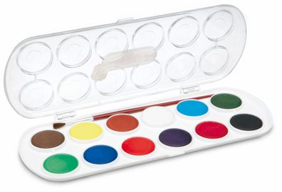 Jovi Wasserfaben 12 Farben je 30m mit Pinsel