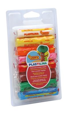 Jovi Plastilina Knetmasse 8er Blister, farbig sortiert