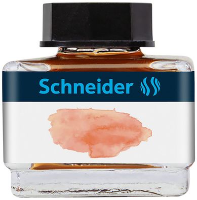 Schneider Tintenglas Pastell 15 ml Apricot, flüssige Pastell-Tinte