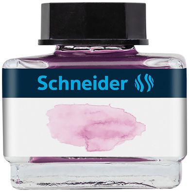 Schneider Tintenglas Pastell 15 ml Lilac, flüssige Pastell-Tinte
