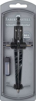 Faber Castell Schnellverstellzirkel Kr 340mm Twister schwarz