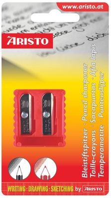 Aristo Farb- und Bleistiftspitzer doppelt, Kunststoff, im Blister