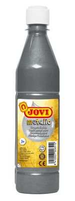 Jovi Flüssige Plakatfarbe metallic 500 ml Flasche silber