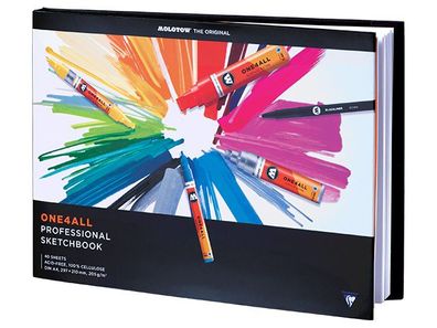 Molotow Zeichenbuch ONE4ALL Professional Sketchpad, DIN A4, landscape