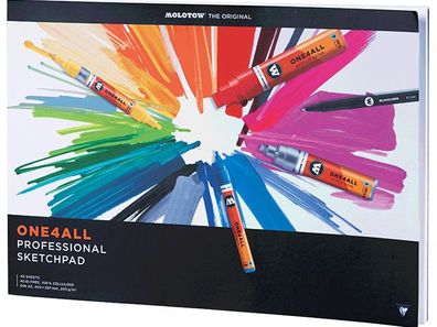 Molotow Zeichenbuch ONE4ALL Professional Sketchpad, DIN A3, landscape
