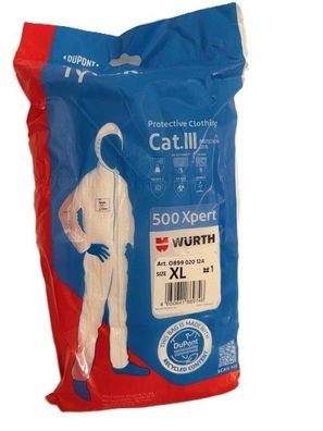 Schutzanzug TYVEK® 500 Xpert - Einweg?Overall XL - antistatisch & reißfest