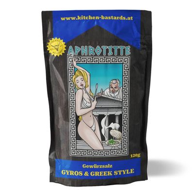 Kitchen Bastards Aphrotitte - Gyros und Greek Style Gewürz 120 g