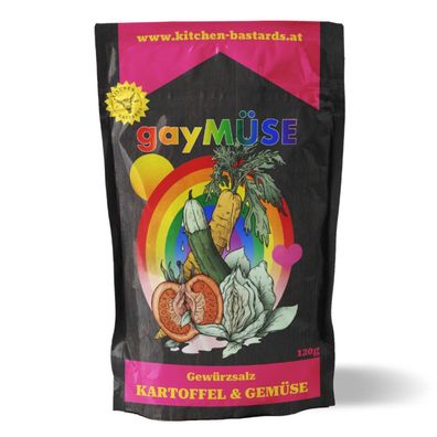 Kitchen Bastards gayMÜSE - Kartoffel und Gemüse Gewürz 120 g