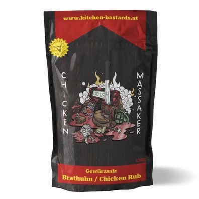 Kitchen Bastards Chicken Massaker - Brathuhn und Chicken Rub Gewürz 120 g