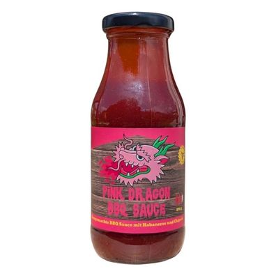 Kitchen Bastards Pink Dragon BBQ Sauce - Scharfe BBQ Sauce mit Habanero und Chipotle