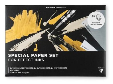 Molotow Special Paper Umschlag Set A6 6 Blatt für Effekttinten