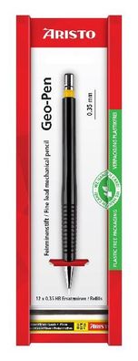 Aristo Feinminenstift Geo-Pen schwarz 0,35 Ersatzminen, coblister