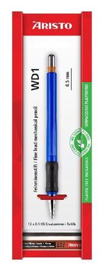 Aristo Feinminenstift WD1 schwarz 0,5 Ersatzminen, Ecoblister