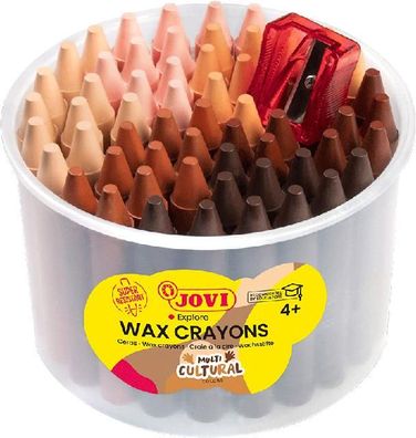 Jovi Jovicolor Wachsstifte 60er Dose mit 1 Spitzer