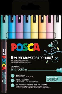 Faber Castell Marker UNI POSCA PC-1MR 0,7 mm 8er Soft