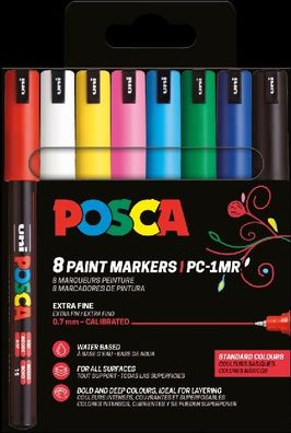 Faber Castell Marker UNI POSCA PC-1MR 0,7 mm 8er Basic