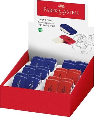 Faber Castell Radierer Sleeve 54x24x10 mm brombeer/blau